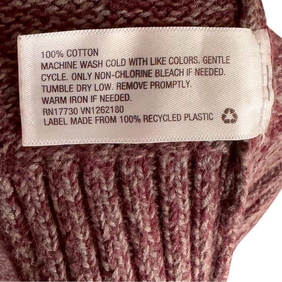 Merona Maroon Mock Neck Knit Sweater - Picture 4 of 4